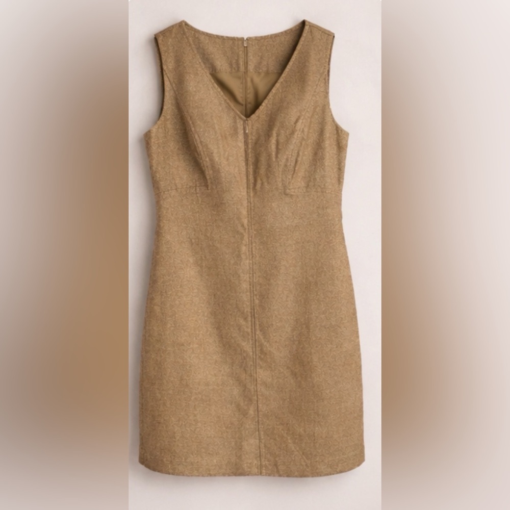Talbot Elegant Gold Sleeveless Dress size 12